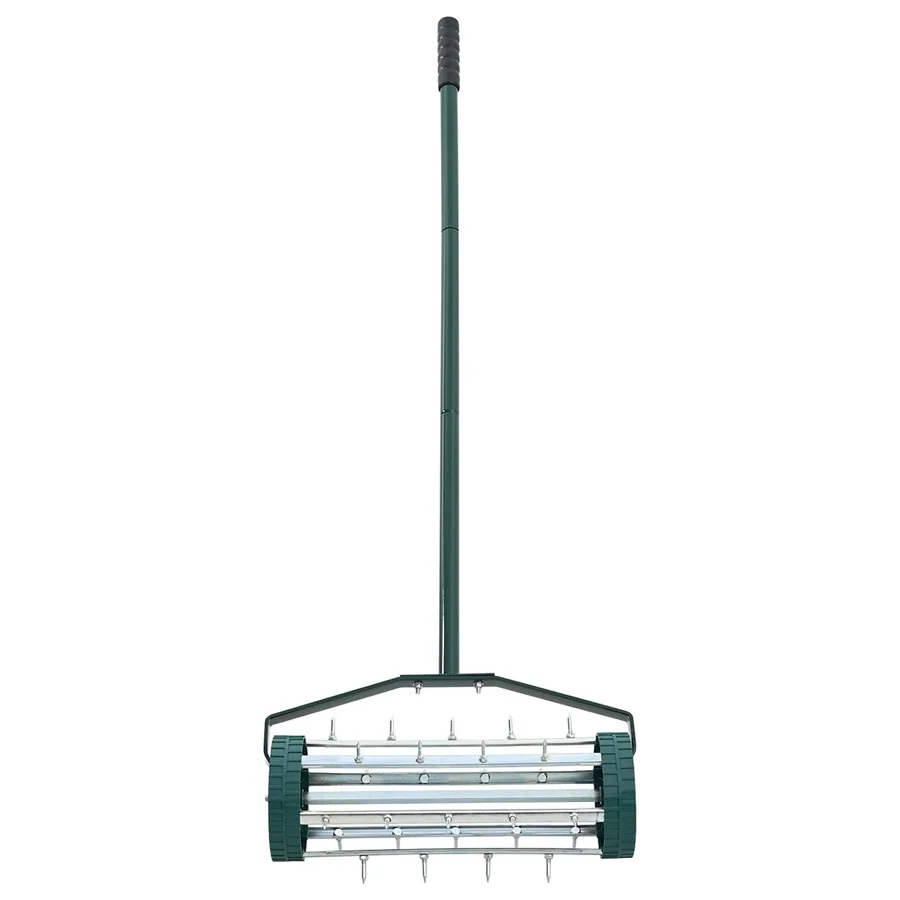 Roller à gazon tiré avec des pinces aérateur Vert 127,5 x 44 cm - 3