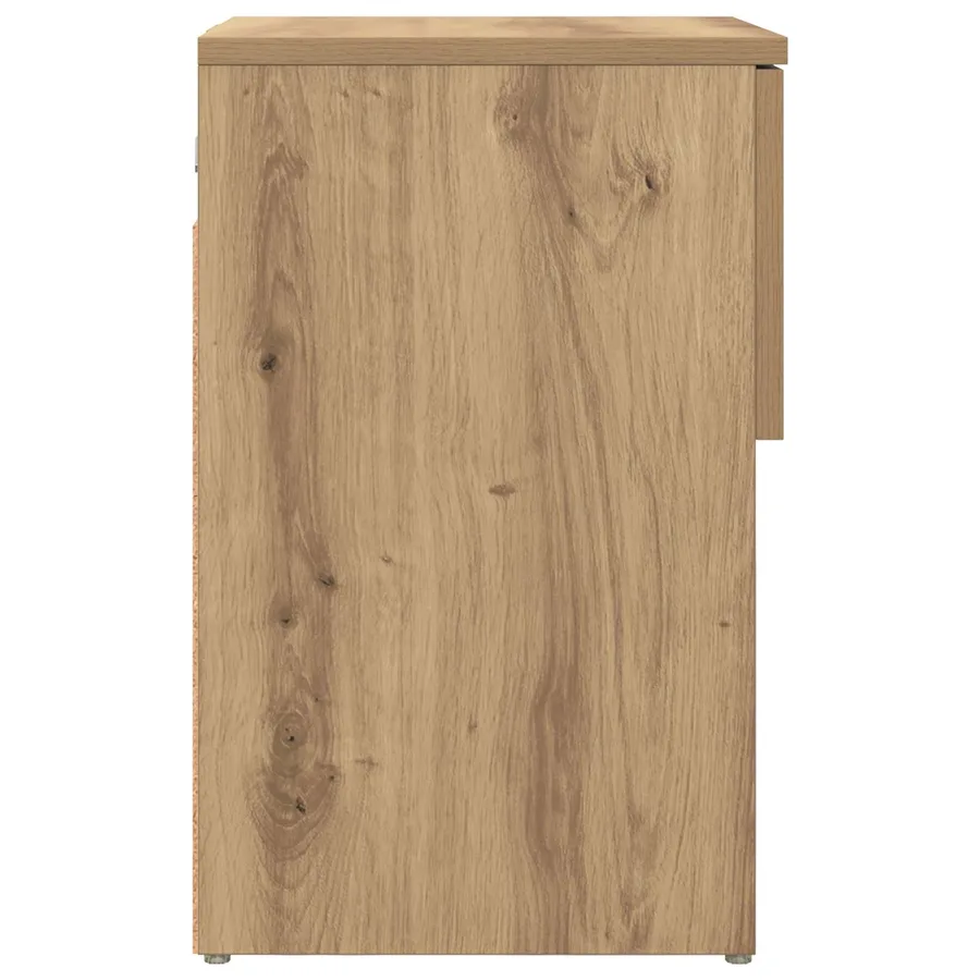 Armoire de lit Chêne artisanal 29 x 31,5 x 49 cm - 7