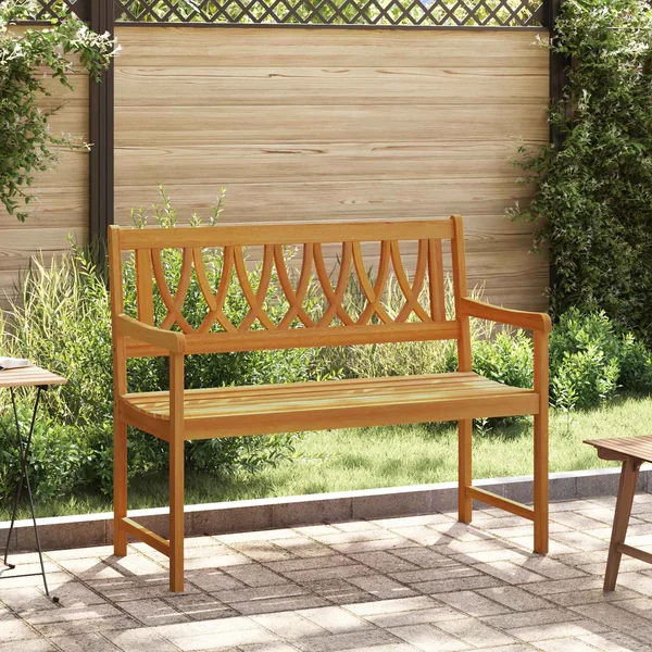 Banc extérieur Naturel 110 x 55,5 x 90 cm Bois d'Acacia Massif