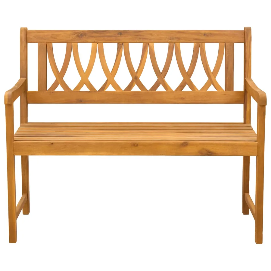 Banc extérieur Naturel 110 x 55,5 x 90 cm Bois d'Acacia Massif - 3