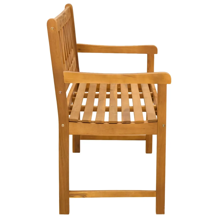 Banc extérieur Naturel 110 x 55,5 x 90 cm Bois d'Acacia Massif - 4