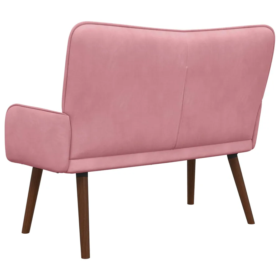 Sofa 2 places Rose 115 x 61 x 87 cm Velours - 6