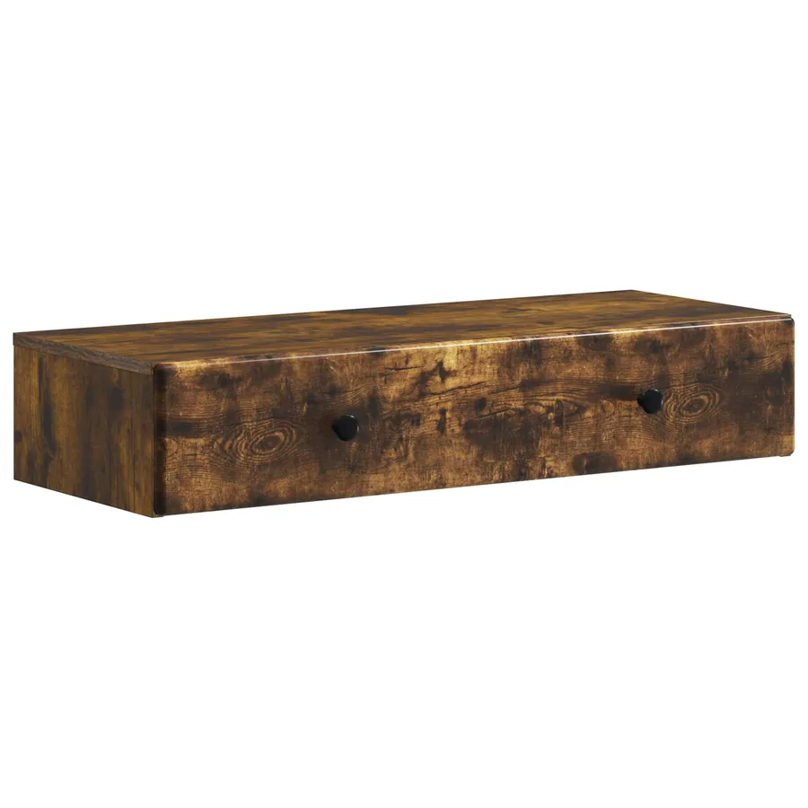 Table d'appoint murale Chêne fumé 87,5 x 34,5 x 17 cm - 2