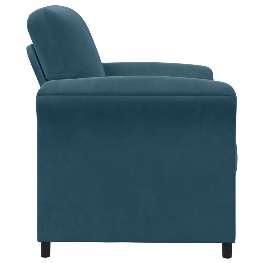 Canapé 1 place Bleu 88 x 83 x 95 cm Velours - 4