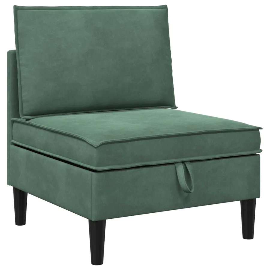 Ensemble de meubles pour le salon 5 pcs Vert Mer Velours - 5