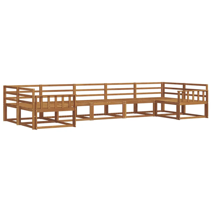 Ensemble de canapés d'extérieur 7 pcs Naturel - 2