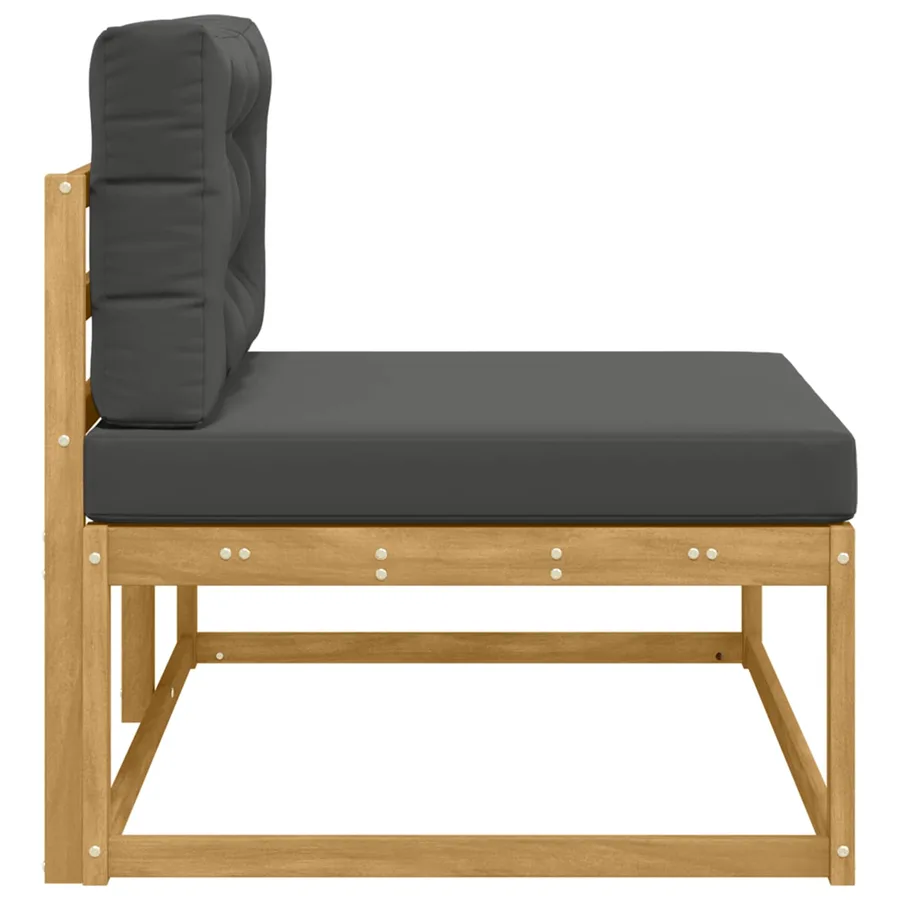 Canapé d'extérieur en bout Blanc 115 x 83 x 73 cm Polyester - 4