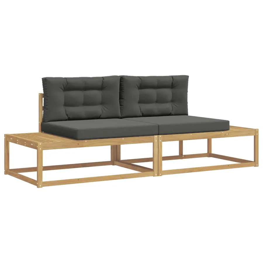 Ensemble de canapés d'extérieur Blanc 230,5 x 83 x 73 cm - 2