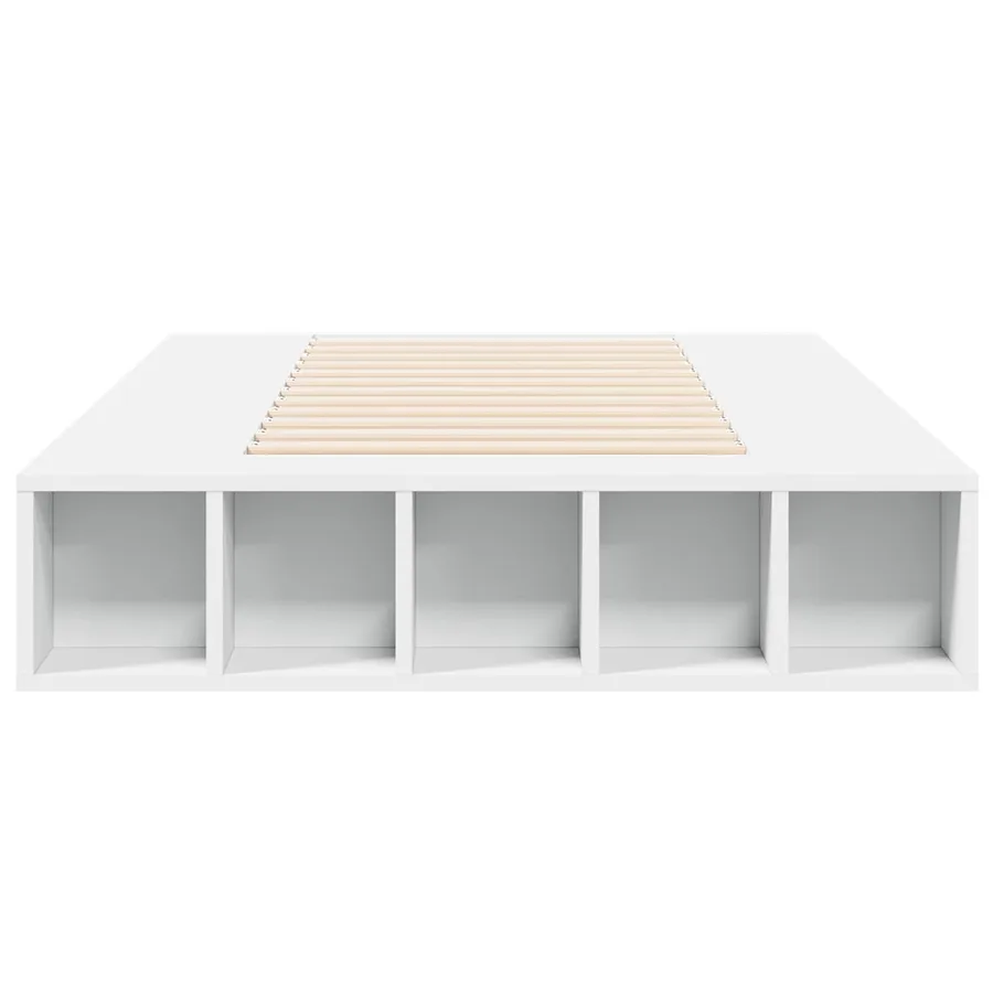 Cadre de lit avec rangement Blanc 80 x 200 cm Bois d'ingénierie - 4