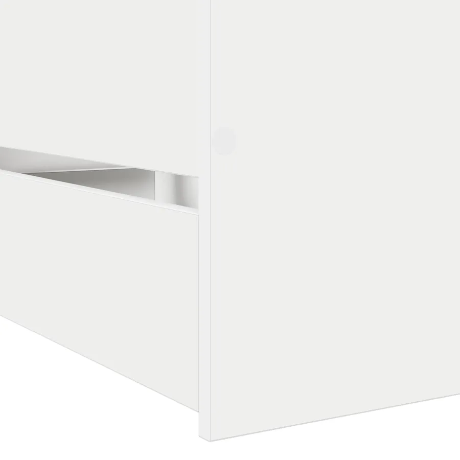 Cadre de lit avec rangement Blanc 80 x 200 cm Bois d'ingénierie - 5