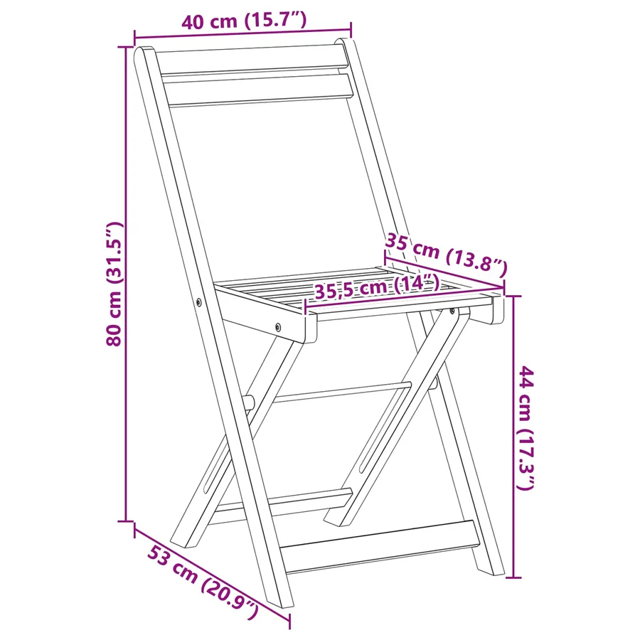 Chaises de bistrot d'extérieur 6 pcs Crème blanc - 23