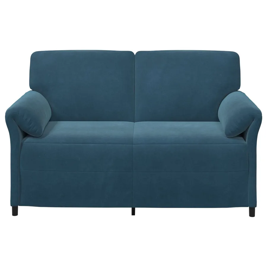 Sofa 2 places Bleu 158 x 83 x 95 cm Velours - 3