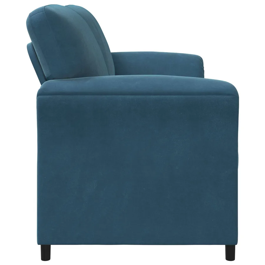 Sofa 2 places Bleu 158 x 83 x 95 cm Velours - 4