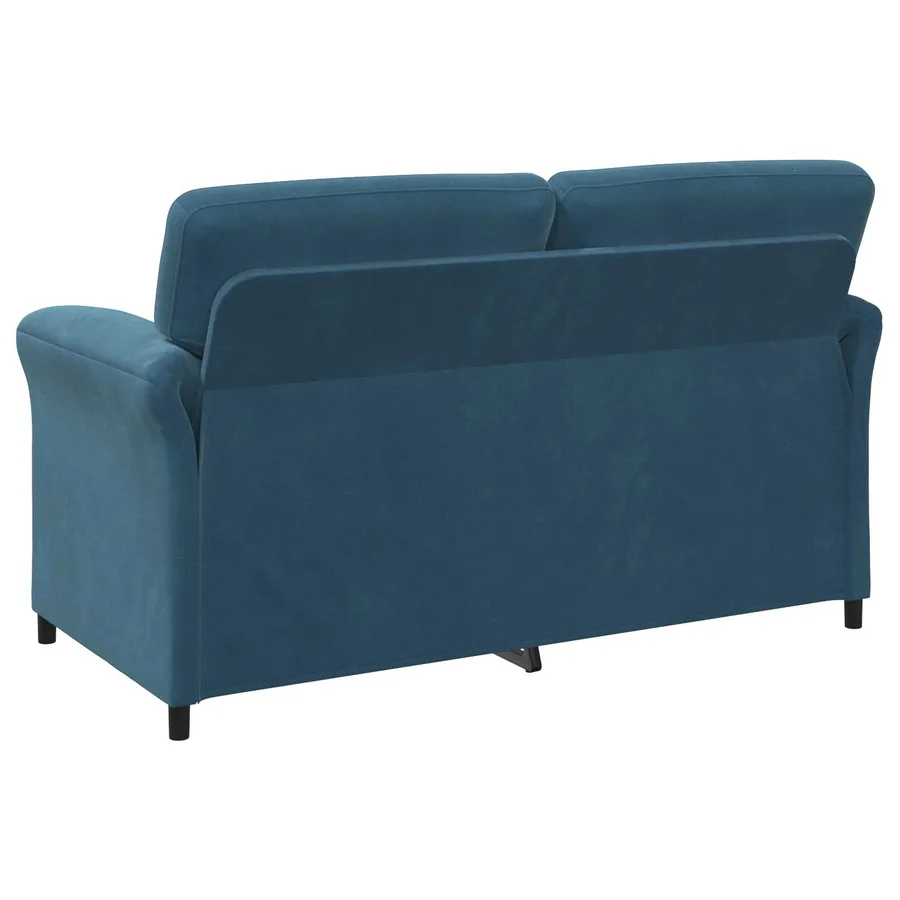 Sofa 2 places Bleu 158 x 83 x 95 cm Velours - 5