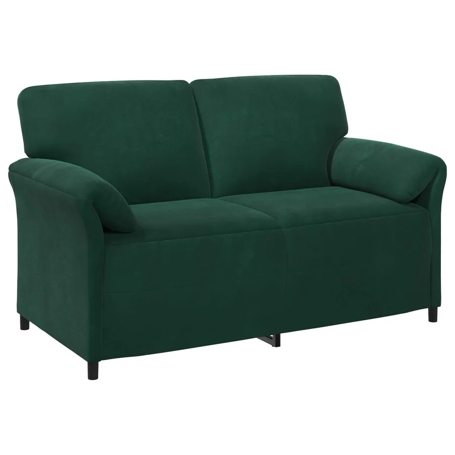Sofa 2 places Vert foncé 158 x 83 x 95 cm Velours - 2