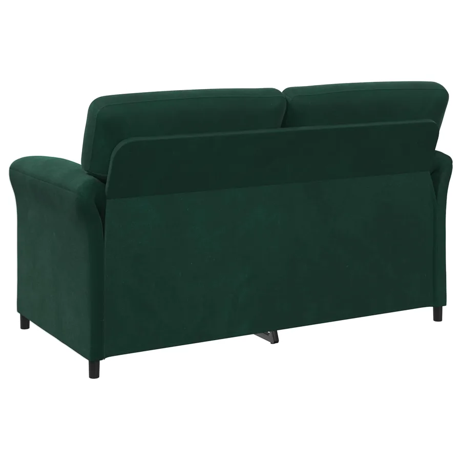 Sofa 2 places Vert foncé 158 x 83 x 95 cm Velours - 5