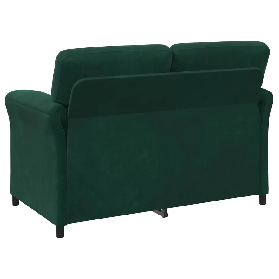 Sofa 2 places Vert foncé 138 x 83 x 95 cm Velours - 5