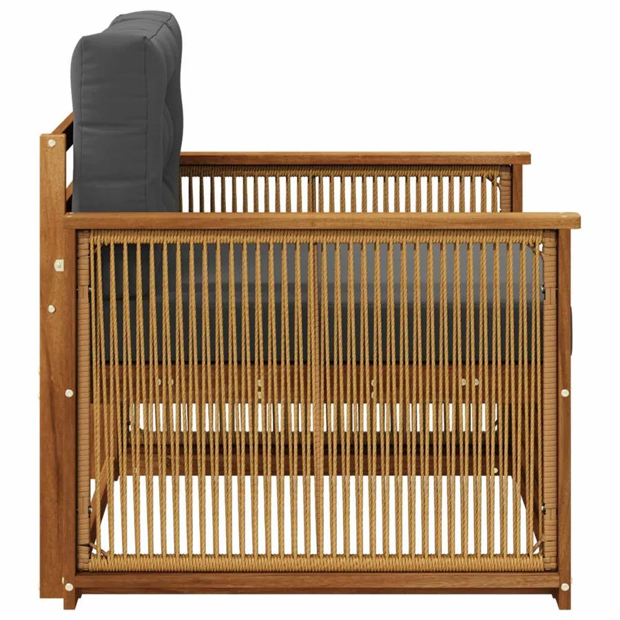 Sofa de milieu extérieur Naturel - 4