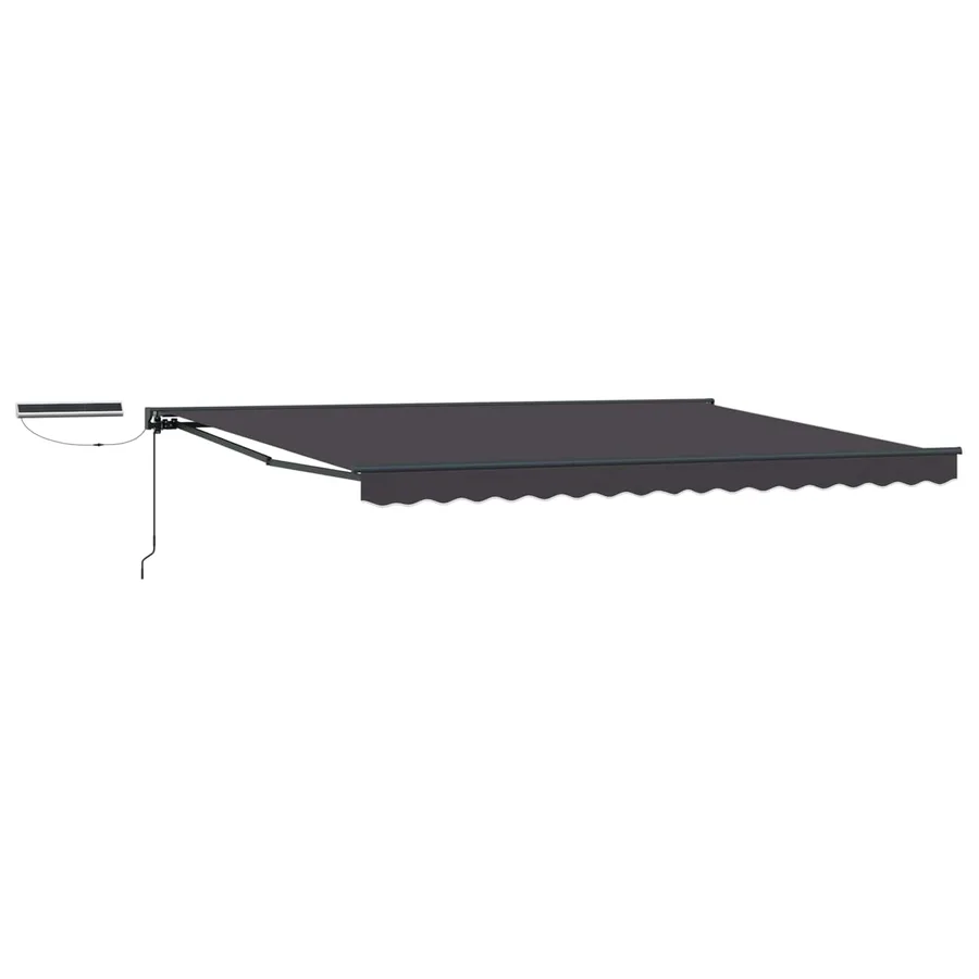 Auvent rétractable électrique Anthracite 5 × 3,5 m - 2