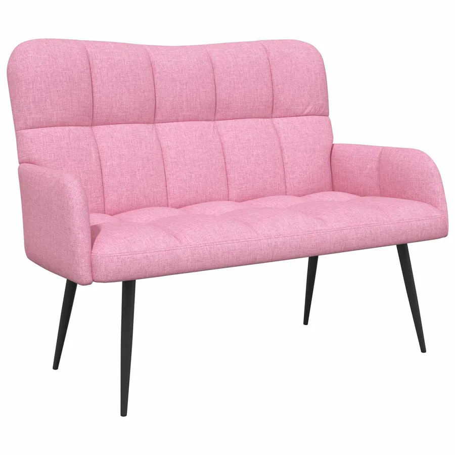 Sofa 2 places Rose 115 x 61 x 87 cm Tissu - 2