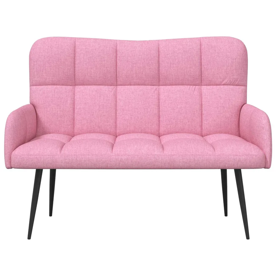 Sofa 2 places Rose 115 x 61 x 87 cm Tissu - 4