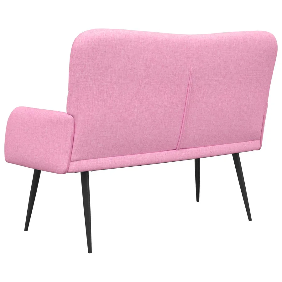 Sofa 2 places Rose 115 x 61 x 87 cm Tissu - 6