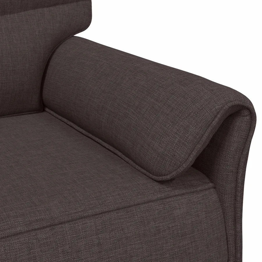 Canapé 100% polyester, cadre en métal, MDF, Contreplaqué - 6