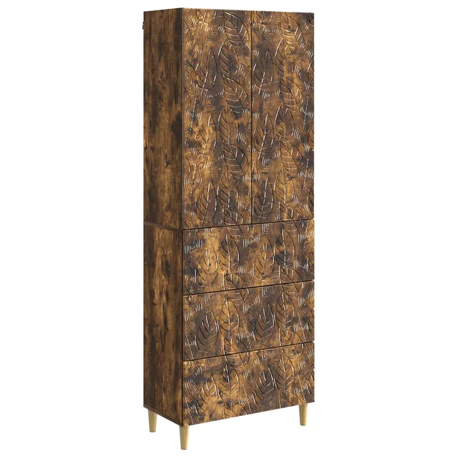 Ensemble de Meubles 2 pcs Chêne fumé 66 x 34,5 x 90 cm - 2