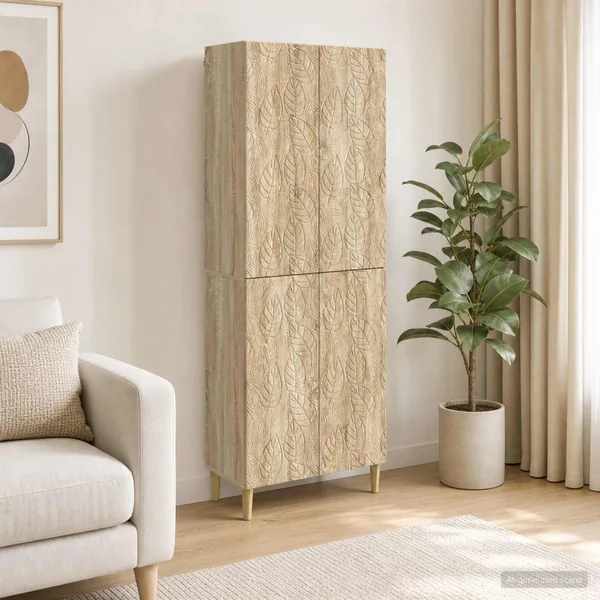 Ensemble de Meubles 2 pcs Chêne Sonoma Bois d'ingénierie