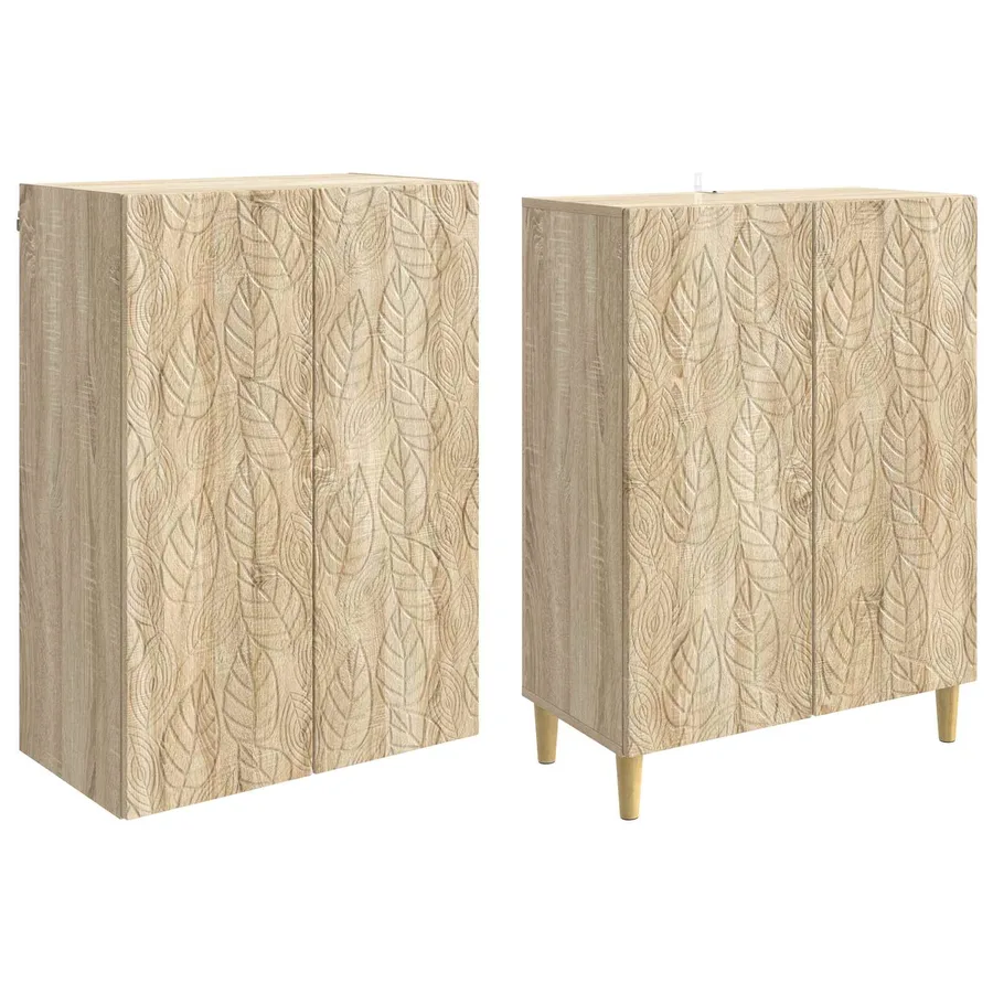 Ensemble de Meubles 2 pcs Chêne Sonoma Bois d'ingénierie - 4