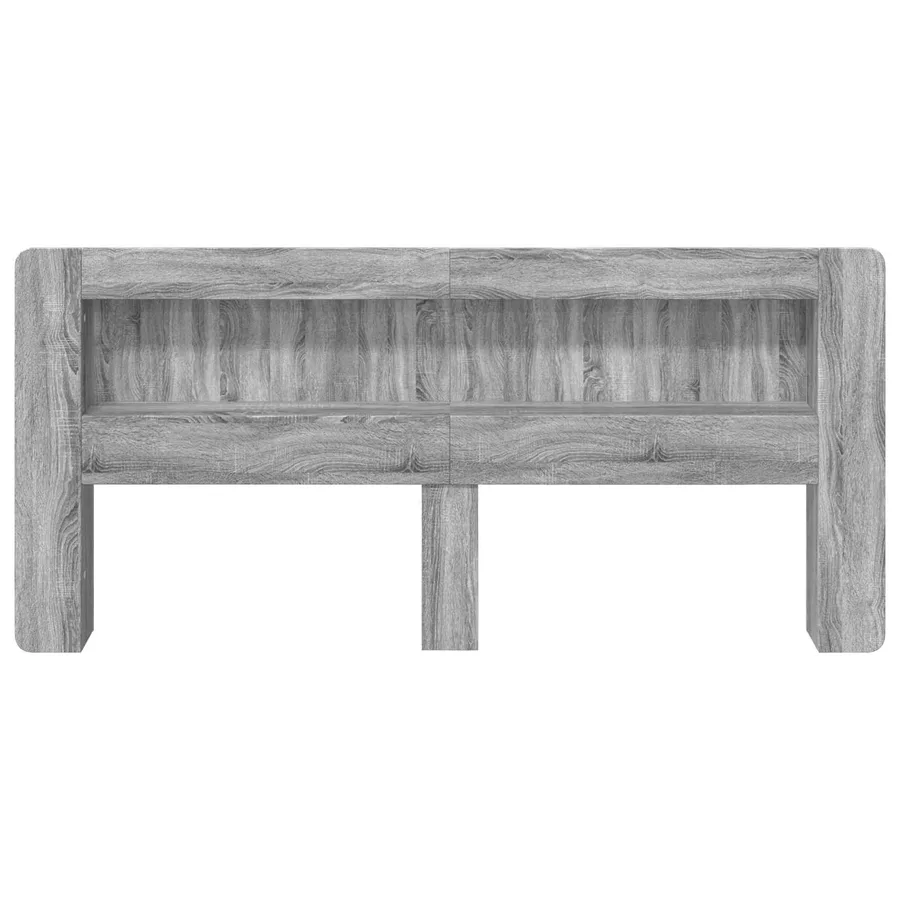 Cabinet de Tête de Lit Sonoma gris Bois d’ingénierie - 5