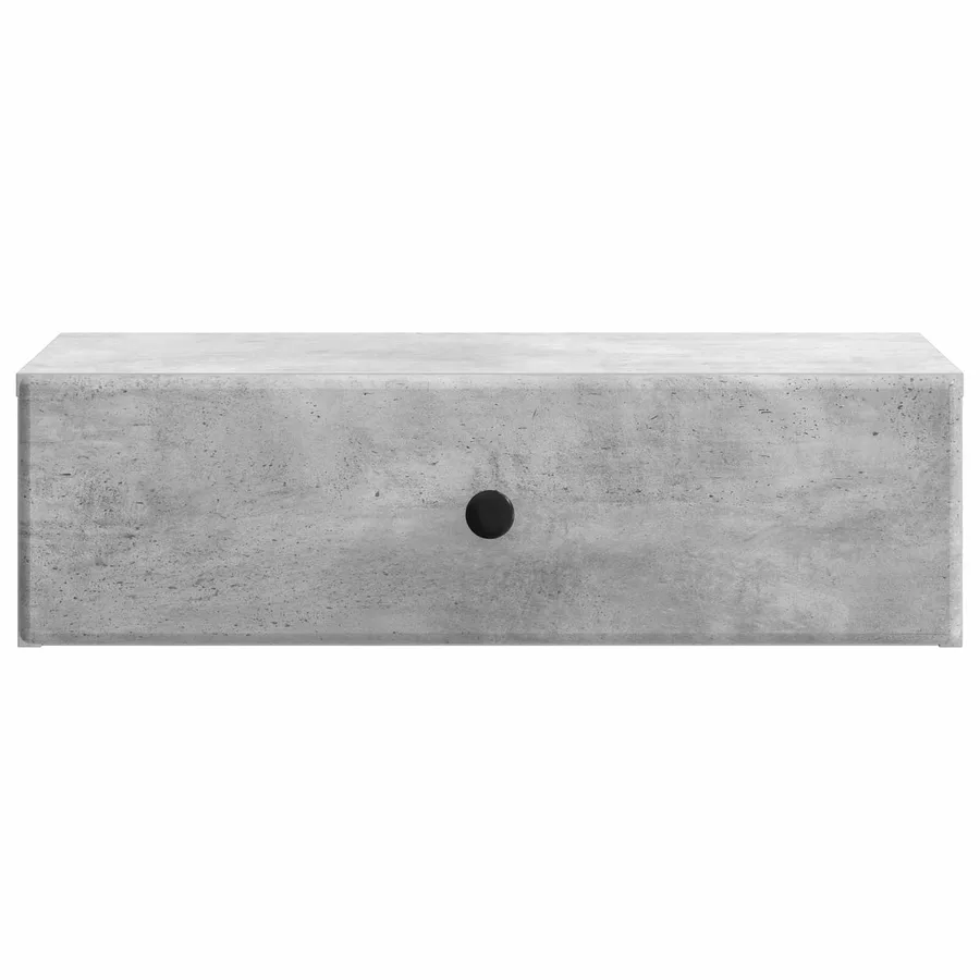 Table d'appoint murale Gris béton 59 x 34,5 x 17 cm - 5