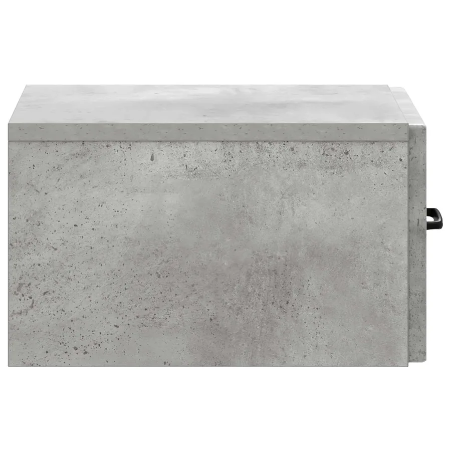 Table d'appoint murale Gris béton 59 x 34,5 x 17 cm - 6
