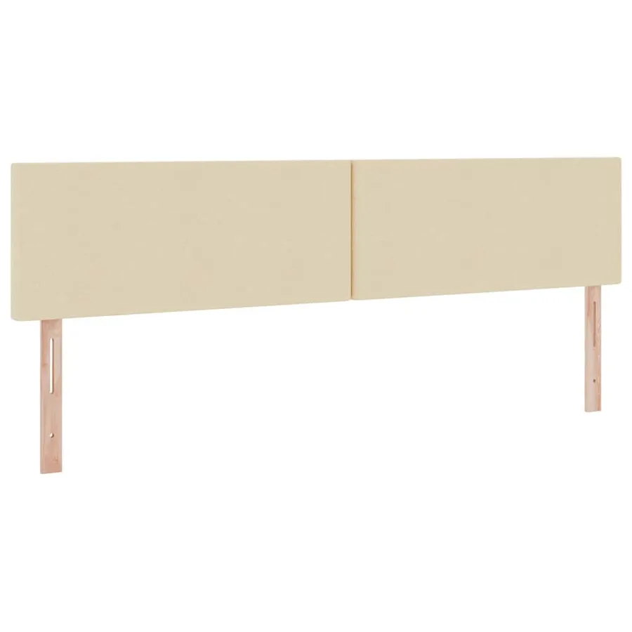 Lit de rangement LED avec matelas Crème 200 x 200 cm Tissu - 10