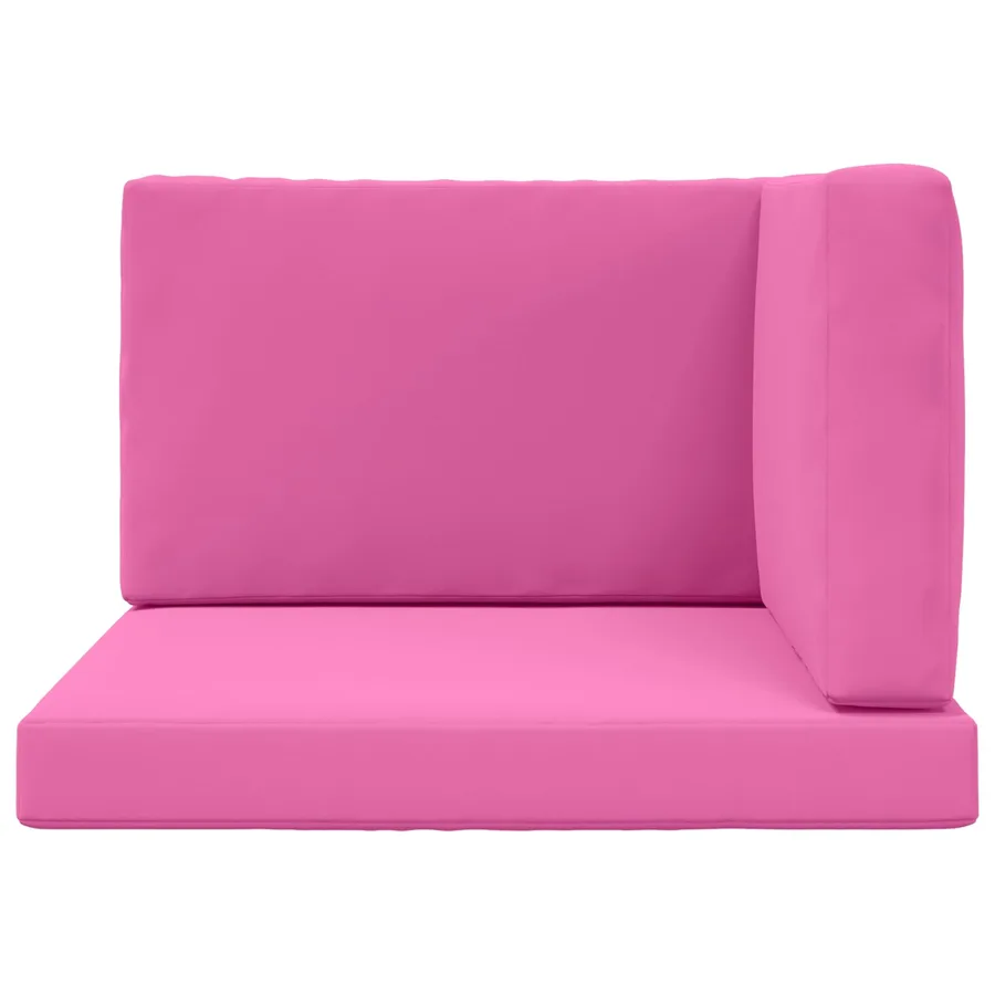 Coussin de canapé d'extérieur 3 pcs Rose Polyester - 6