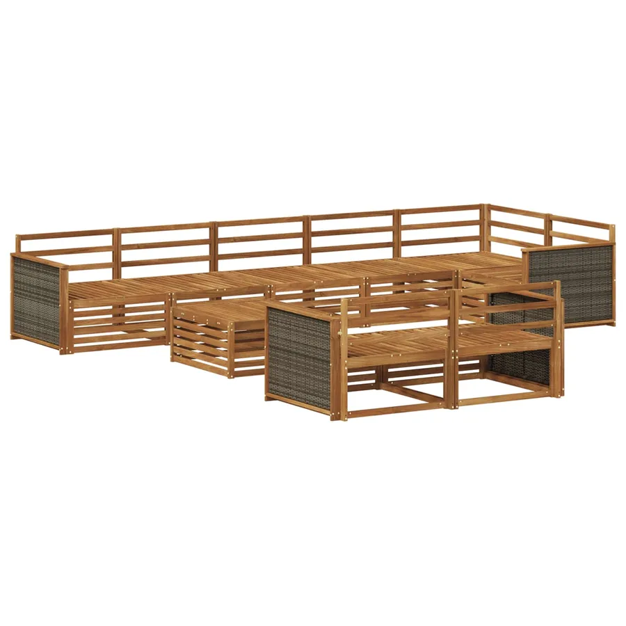 Ensemble de canapés d'extérieur 9 pcs - 2