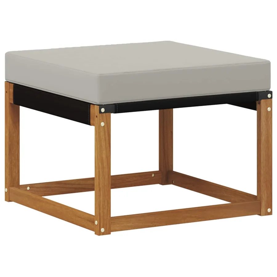 Ensemble de canapés d'extérieur 7 pcs Naturel et gris clair - 6