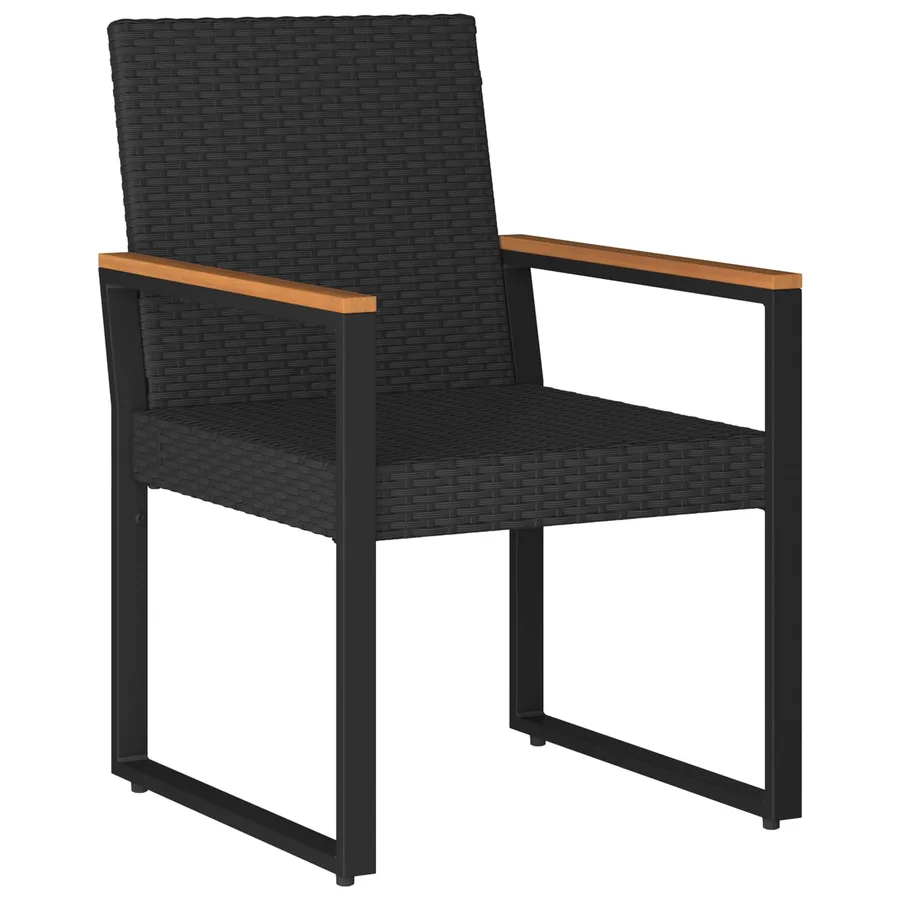 Ensemble de meubles d'extérieur 3 pcs Noir et turquoise - 5