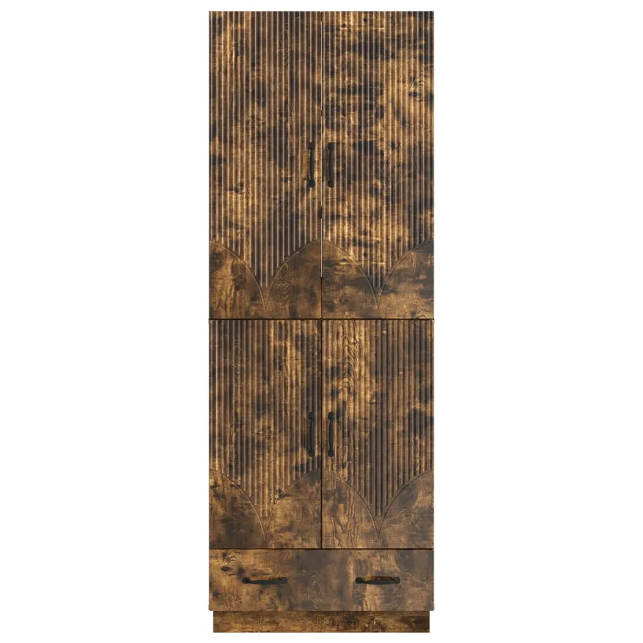 Ensemble de Meubles 2 pcs Chêne fumé Bois d'ingénierie - 5