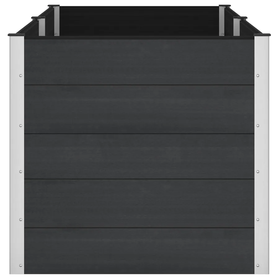 Jardinière surélevée Noir 250 x 100 x 91 cm - 4