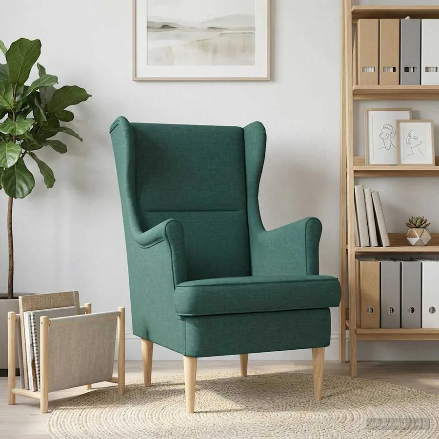 fauteuil Vert foncé tissu - 3