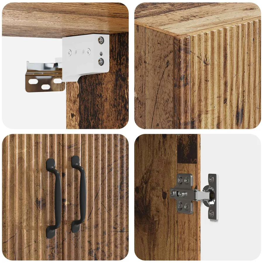 Ensemble de Meubles 2 pcs Bois ancien 66 x 34,5 x 87 cm - 8
