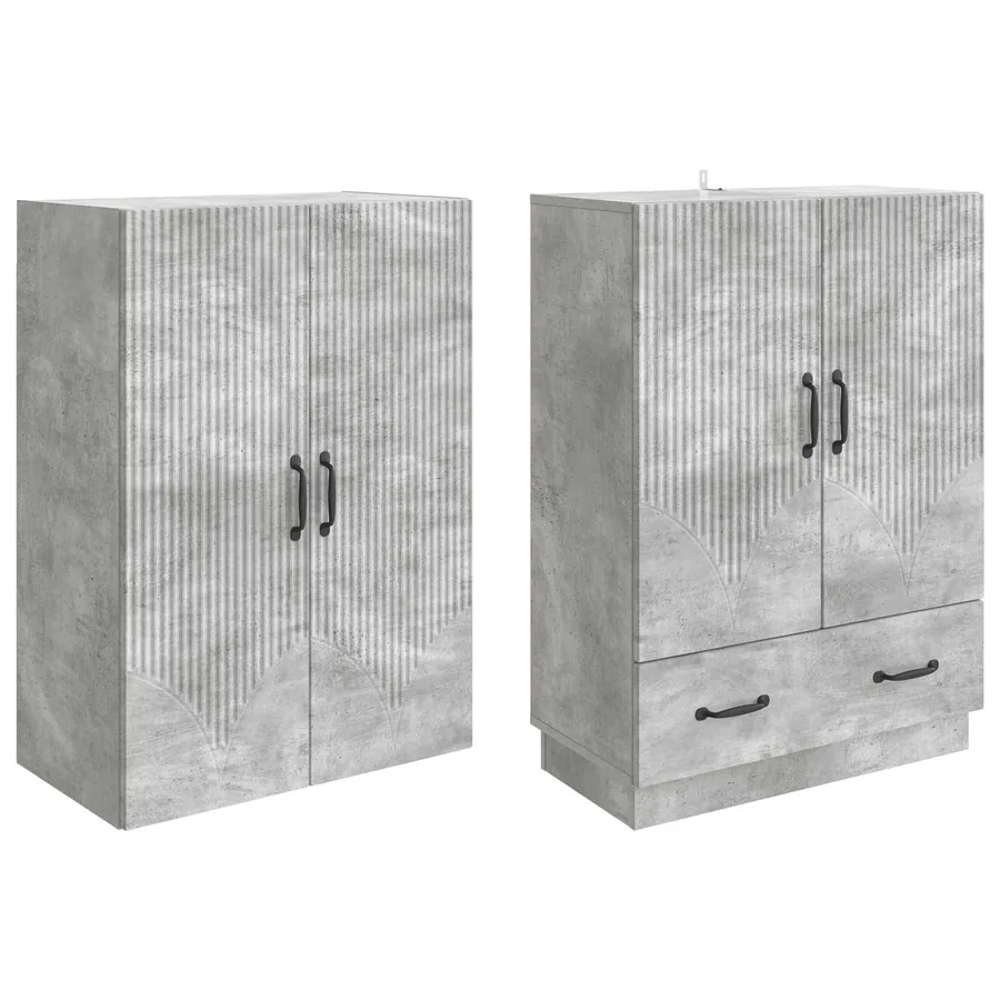Ensemble de Meubles 2 pcs Bois d'ingénierie - 4