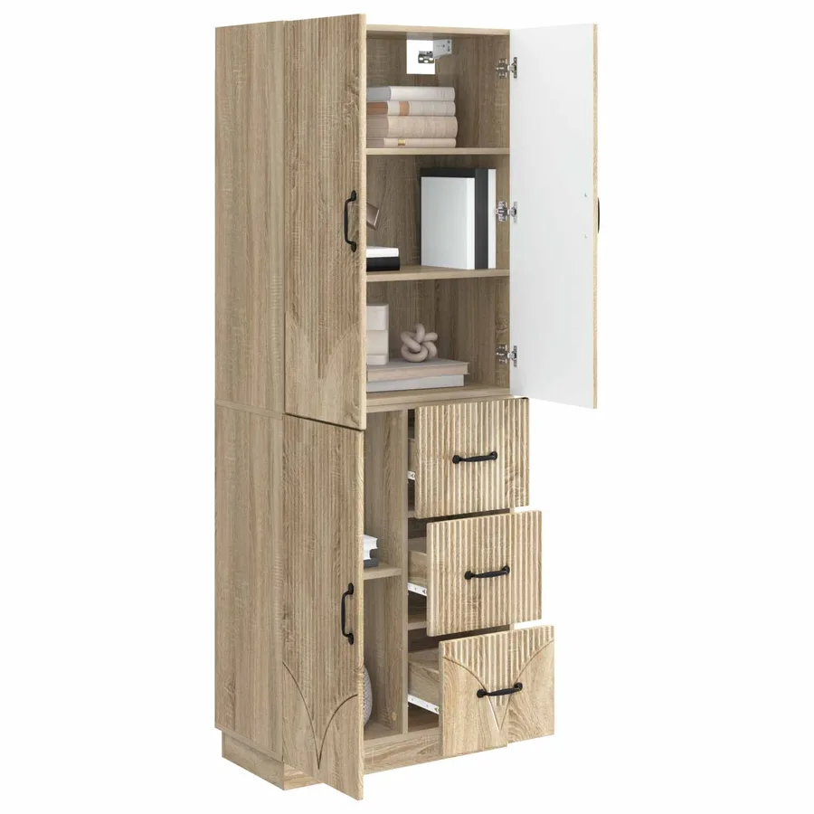 Ensemble de Meubles 2 pcs Chêne Sonoma Bois d'ingénierie - 3