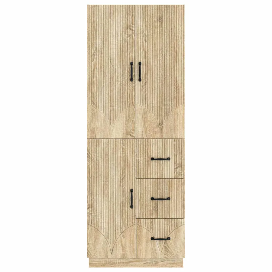 Ensemble de Meubles 2 pcs Chêne Sonoma Bois d'ingénierie - 5