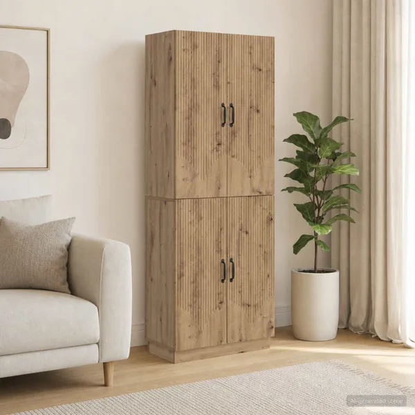 Ensemble de Meubles 2 pc Chêne artisanal Bois d'ingénierie