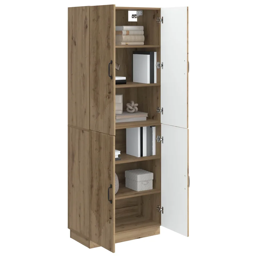 Ensemble de Meubles 2 pc Chêne artisanal Bois d'ingénierie - 3