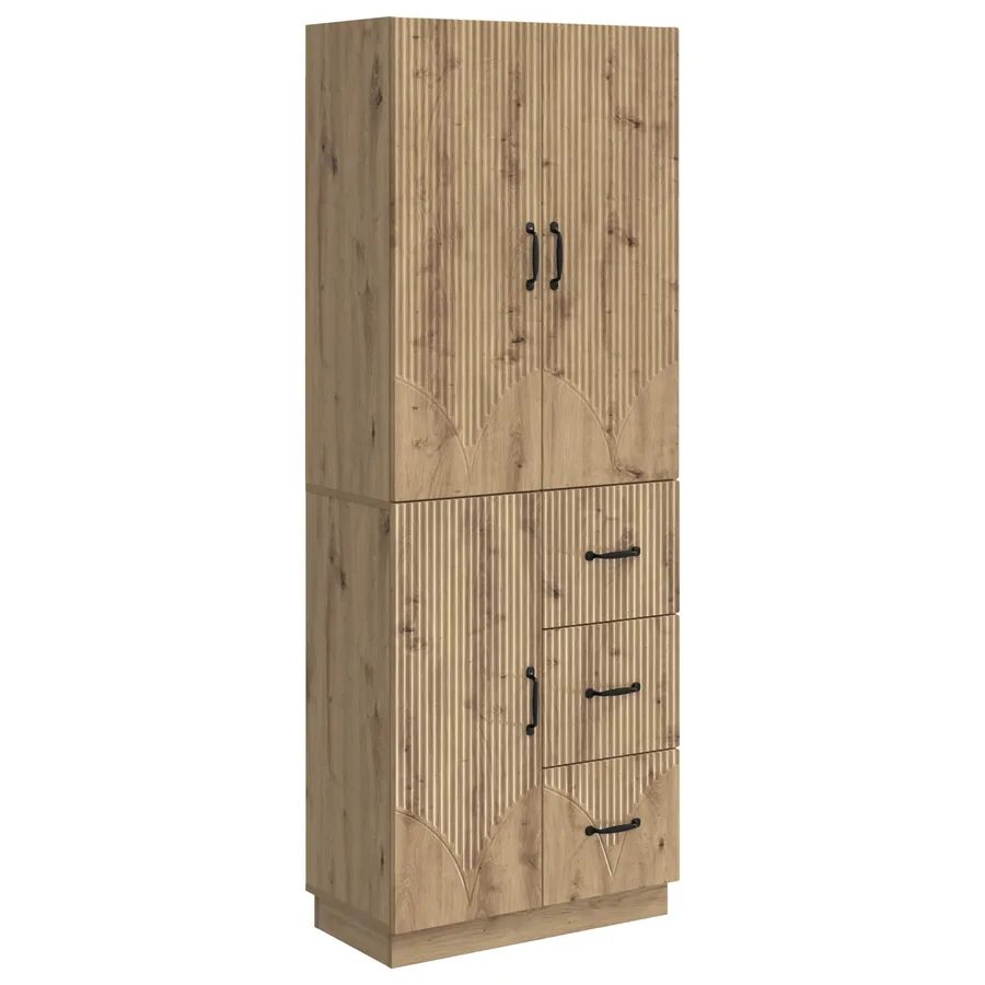 Ensemble de Meubles 2 pc Chêne artisanal Bois d'ingénierie - 2