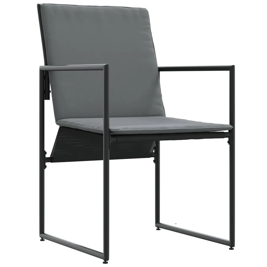 Ensemble de salle à manger pour jardin 9 pcs Noir et anthracite - 4