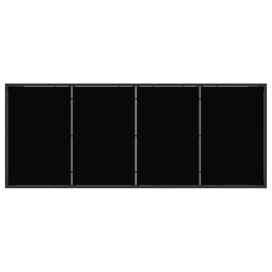 Ensemble de salle à manger pour jardin 9 pcs Noir et anthracite - 6